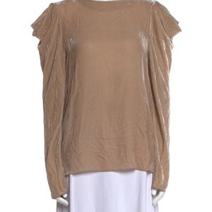 Tibi velvet blouse size 2